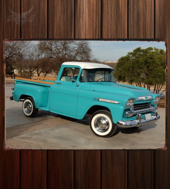 Металлическая табличка Chevrolet Apache 3100 Pickup Металлическая табличка Chevrolet Apache 3100 Pickup
